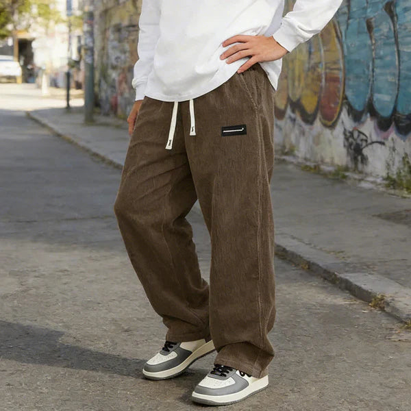 Raul - Pantalónes de cordón holgado con bolsillos para hombre