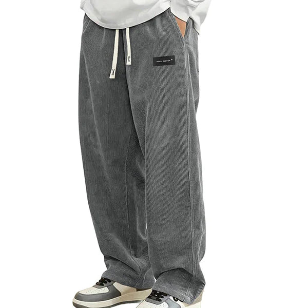 Raul - Pantalónes de cordón holgado con bolsillos para hombre