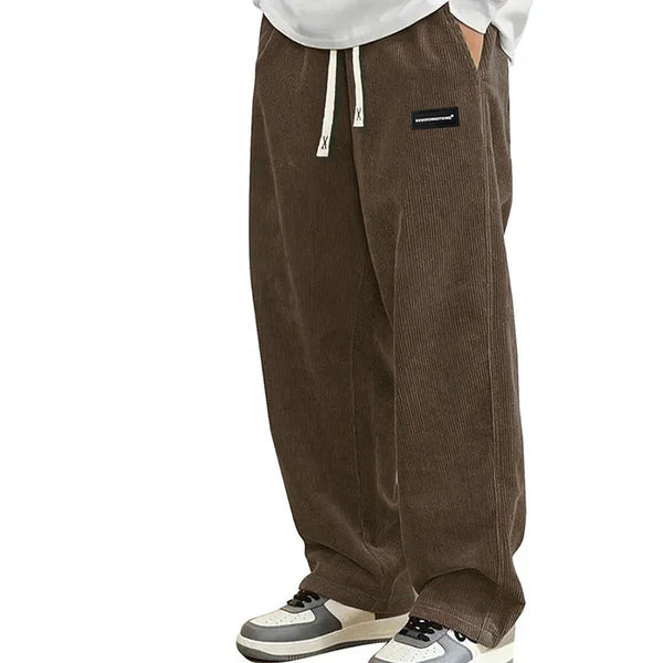 Raul - Pantalónes de cordón holgado con bolsillos para hombre