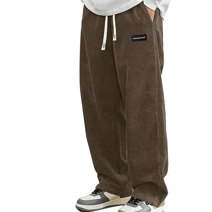 Raul - Pantalónes de cordón holgado con bolsillos para hombre