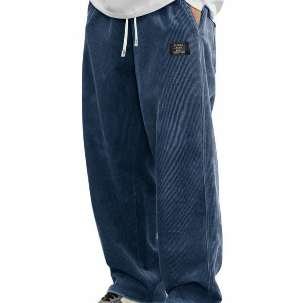 Raul - Pantalónes de cordón holgado con bolsillos para hombre