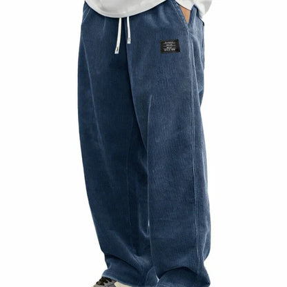 Raul - Pantalónes de cordón holgado con bolsillos para hombre