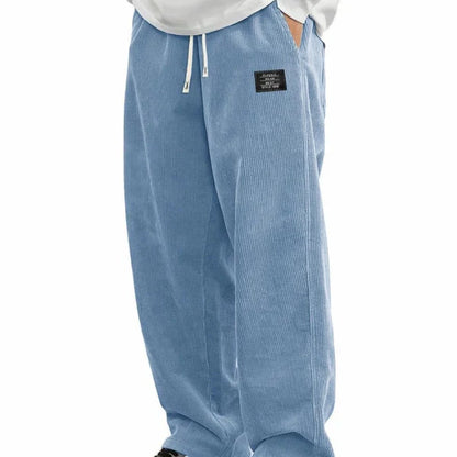 Raul - Pantalónes de cordón holgado con bolsillos para hombre