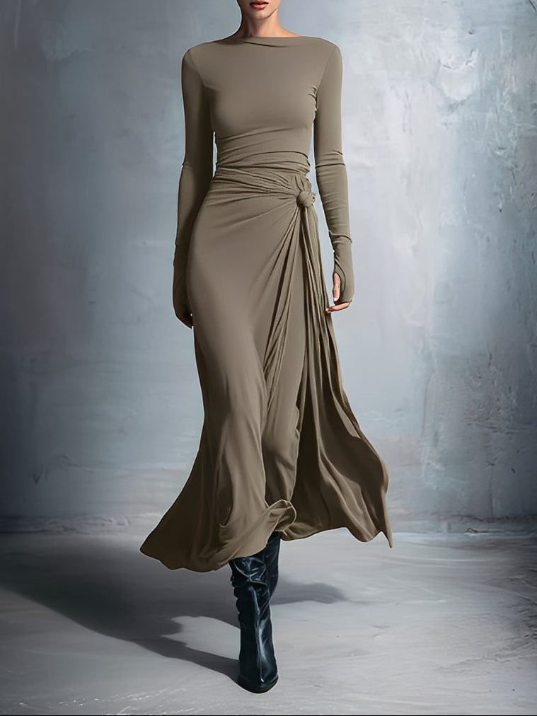 Victoria - Vestido con nudo lateral